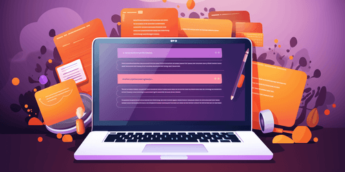 a laptop with a blog open on the screen, a company's digital presence, growth, success